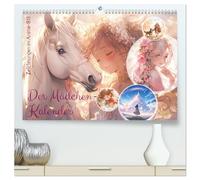 Der Mädchen-Kalender (hochwertiger Premium Wandkalender 2026 DIN A2 quer), Kunstdruck in Hochglanz: Liebenswerte Anime-Zeichnungen für und mit Mädchen - KI generiert