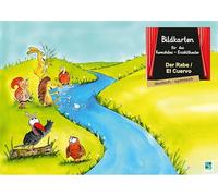 Der Rabe: Bildkarten für das Kamishibai-Theater DINA3 in deutsch/spanisch