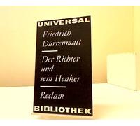 Der Richter und sein Henker : Roman. Reclams Universal-Bibliothek ; 347.