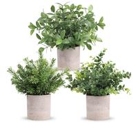 Der Rose 3 pezzi piante artificiali come vere piante di eucalipto piante finte