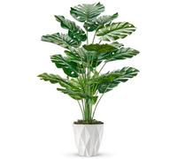 Der Rose Piante finte di Monstera in vaso bianco, 71,1 cm, per interni, decorazione per casa, ufficio, soggiorno