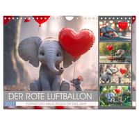 Der rote Luftballon - Elefant und Maus zeigen Dir das Jahr (Wandkalender 2027 DI