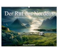 Der Ruf des Nordens (Wandkalender 2026 DIN A2 quer), CALVENDO Monatskalender: Kommen Sie mit ins Camperparadies Skandinaviens!