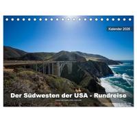 Der Südwesten der USA - Rundreise (Tischkalender 2026 DIN A5 quer), CALVENDO Monatskalender: Rundreise durch die Nationalparks und Naturlandschaften im Südwesten der USA.