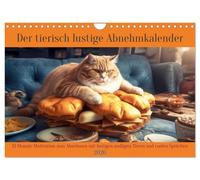 Der tierisch lustige Abnehmkalender (Wandkalender 2026 DIN A4 quer), CALVENDO Monatskalender: 12 Monate Motivation zum Abnehmen mit lustigen molligen Tieren