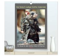 Der tierisch lustige Gothic Kalender (hochwertiger Premium Wandkalender 2026 DIN A2 hoch), Kunstdruck in Hochglanz: Ein Muss für alle Gothic-Szene-Angehörige mit Humor