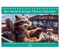 Der tierisch lustige Piloten-Kalender (Tischkalender 2026 DIN A5 quer), CALVENDO Monatskalender: Ein Muss für alle Piloten, die den Tag mit einem Lächeln beginnen wollen