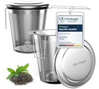 Der Traum D23Y Tea Strainer 2pcs, Acrilico, Argento