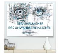 Der Uhrmacher des Unwahrscheinlichen (hochwertiger Premium Wandkalender 2026 DIN A2 quer), Kunstdruck in Hochglanz: Kreative Technikpoesie aus Uhrenteilen