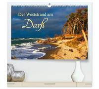 Der Weststrand am Darß (hochwertiger Premium Wandkalender 2026 DIN A2 quer), Kunstdruck in Hochglanz: Entdecke die malerisch wilde Küste des Ostsee!