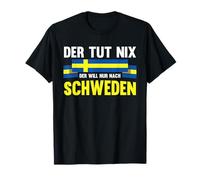 Der will nur nach Svezia Bandiera Scandinavia Maglietta