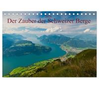Der Zauber der Schweizer Berge (Tischkalender 2026 DIN A5 quer), CALVENDO Monatskalender: Faszinierende Panoramen um den Vierwaldstättersee und Luzern.