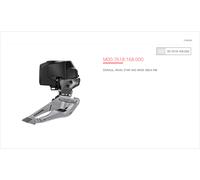 Sram Rival Wide Etap Axs Braze-on Front Derailleur Argento 2 x 12s Silver