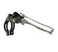 Deragliatore anteriore 2x7 a 11 velocità per bici da strada con meccanismo a strappo e adattatore a morsetto per una facile installazione (morsetto da 31,8 mm)