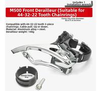 Deragliatore Anteriore a Pinza per Biciclette Lega di Alluminio 42T 44T Supporto