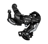 Shimano TY500 6/7-f. Deragliatore posteriore nero