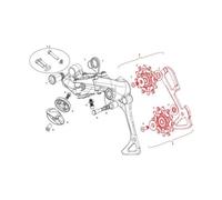 Deragliatore posteriore sram e gabbia interna ex1 8s