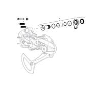 Sram Kit fissaggio al telaio per cambio X01 Eagle AXS e viti regolazioni limiti