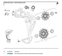Deragliatore posteriore Sram Kit Visserie Der.Arr. Sram Nx Eagle / Sx Eagle B1 Nero