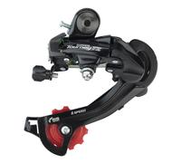 Deragliatore posteriore Tourney RD TZ500 staffa inclusa rosso 6 velocità