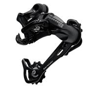 Deragliatore Posteriore X-5 10 Velocità in Alluminio Nero, Gabbia Lunga, Tecnologia SRAM
