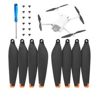 DERAY | Elica per drone DJI Mini 3 Pro, punta in gomma TPU, Fly More Combo, eliche di ricambio a basso rumore | 8 pezzi/4 paia