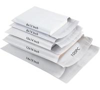 DERAYEE 100 sacchetti per spedizioni in plastica, autoadesivi, con 5 dimensioni assortite per imballaggio, vestiti, libri