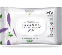 Derbe Natural Derma Pet by Salviette Detergenti Profumate Biodegradabili Lavanda e Gelsomino per Cani Gatti e Cuccioli
