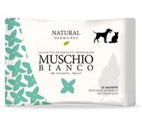 Derbe Natural Derma Pet by Salviette Muschio Bianco per Cani Gatti e Cuccioli 3 Pz