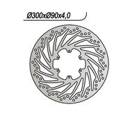 Ng 1024220 Round Brake Disc Argento