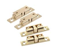 Derbway 4 Pezzi Chiavistello per Porta 50 mm,Serratura di Sicurezza per Conservare Mobili, Armadi, Cassetti, Armadi,In Ottone Resistente