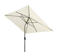 Derby Basic Lift Neo - Ombrellone Rettangolare Regolabile in Altezza, 250 x 200 cm - Naturale