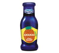 Derby Blue Succo di Frutta Ananas 24 Bottigliette da 200ml, Senza Zuccheri