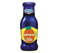 Derby Blue Succo di Frutta Ananas 24 Bottigliette da 200ml, Senza Zuccheri