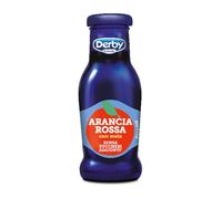 Derby Blue Succo di Frutta Gusto Arancia Rossa Senza Zuccheri Aggiunti 200ml x24, Senza Glutine