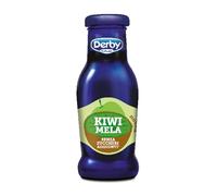Derby Blue Succo di Frutta Kiwi/Mela 24 Bottigliette da 200ml, Senza Zuccheri