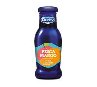 Derby Blue Succo di Frutta Gusto Pesca Mango Senza Zuccheri Aggiunti 200ml x24, Senza Glutine