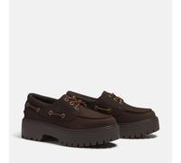 Derby con zeppa, in pelle, STONE STREET BOAT SHOE Marrone 41