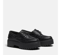 Derby con zeppa, in pelle, STONE STREET BOAT SHOE Nero 41