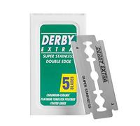 Derby Extra - Lame da rasoio per rasoi tradizionali, 5 pezzi