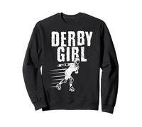 Derby Girl Roller Derby Skater Rink Queen Felpa