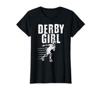 Derby Girl Roller Derby Skater Rink Queen Maglietta