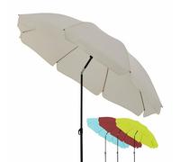 Derby Ombrellone 200 cm I Ombrellone rotondo per spiaggia, balcone e terrazza I regolabile in altezza I Con protezione UV I robusto e pieghevole