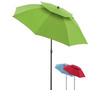 derby Ombrellone da 200 cm, ombrellone per spiaggia, balcone e terrazza, regolabile in altezza, con protezione UV, ombrellone pieghevole, per spiaggia e piscina all'aperto, ombrellone da spiaggia
