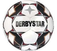 Derbystar Ball-122012 - Palla da calcio, colore: Bianco/Nero/Rosso 5