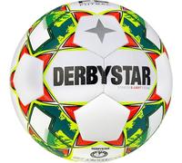 Derbystar Futsal Stratos S-Light V23, Calcio Ragazzo, Bianco Giallo Blu, 4