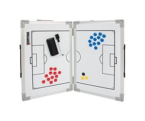 Derbystar - Lavagna tattica calcio in alluminio - pieghevole bianco