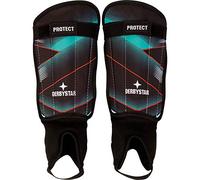 Derbystar Protect, Parastinchi Unisex Adulto, Tuerkis Nero Rosso, XXS