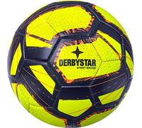 Derbystar Street Soccer, Palloni da Calcio Unisex Adulto, Giallo, Blu, Arancione, 5