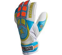 Derbystar Torwarthandschuhe Attack XP11, Guanti da Portiere. Unisex-Adulto, Blu/Bianco/Arancione, 10.5